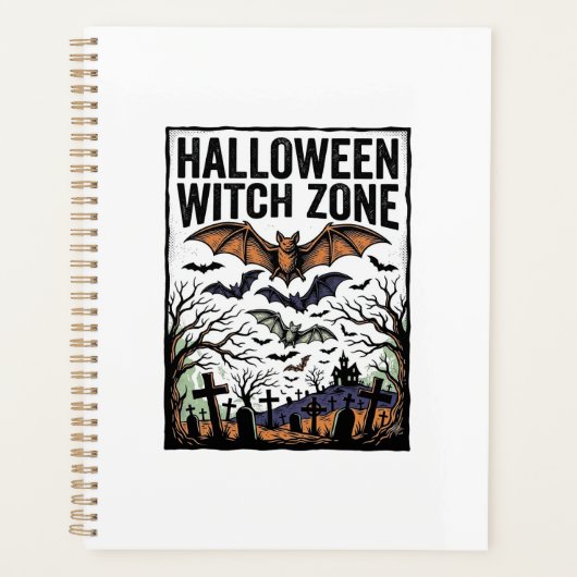 Zone de sorcière d'Halloween Dessin de chauves-sou (Devant)