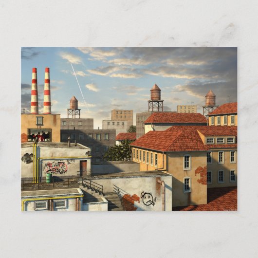 Zone Industrielle - Dag Briefkaart (Voorkant)