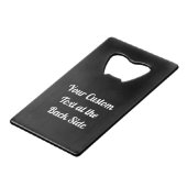 Zone libre DJ Carte de crédit Bottle Opener (Dos Angle)