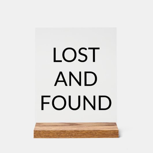 Zone perdue et trouvée (Recto)