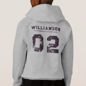 Zone personnalisée Lacrosse Team Club Nom Numéro d (Dos)