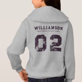 Zone personnalisée Lacrosse Team Club Nom Numéro d (Dos)