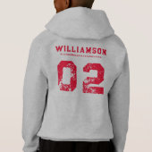 Zone personnalisée Lacrosse Team Club Nom Numéro d (Dos)