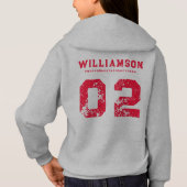 Zone personnalisée Lacrosse Team Club Nom Numéro d (Dos)