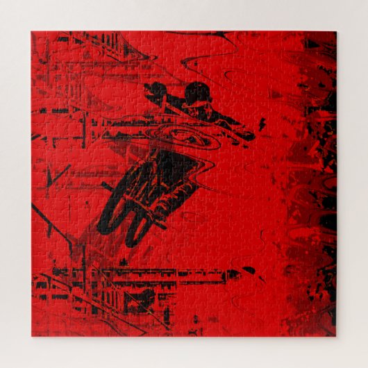Zone rouge - BMX Street Rider Jigsaw Puzzle (Vertical)