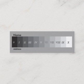 Zone-systeem Mini Visitekaartje