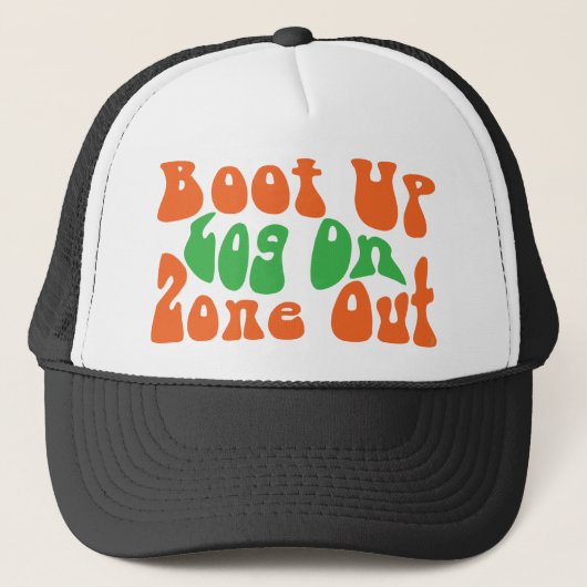 Zone uit! trucker pet (Voorkant)