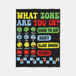 Zone Van Regulering Voor Schoolbegeleider Mentale  Fleece Deken