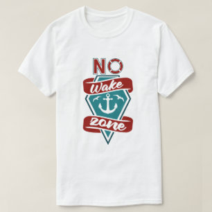 Zone zonder kielzog Nautilusanker & reddingsboei T-shirt