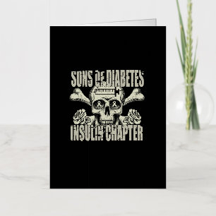 Zonen van Diabetes insuline hoofdstuk Folie Wenskaart