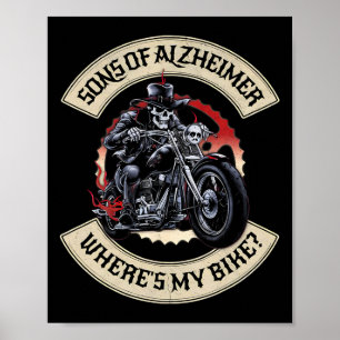 Zonen van Heimerheimer waar is mijn fiets Grumpy O Poster