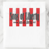 Zonen van Liberty FLAG sticker (Tas)