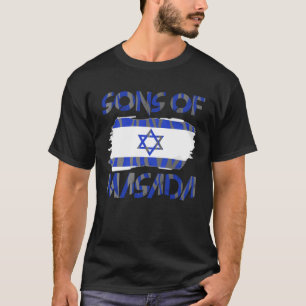 Zonen van Masada Joodse Joden Israël Hebreeuws Han T-shirt