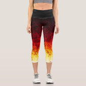 Zones de coucher de soleil - Leggings Capris (Recto)