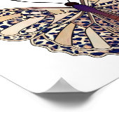 Zones de léopard Brown - Poster de papillon (Coin)