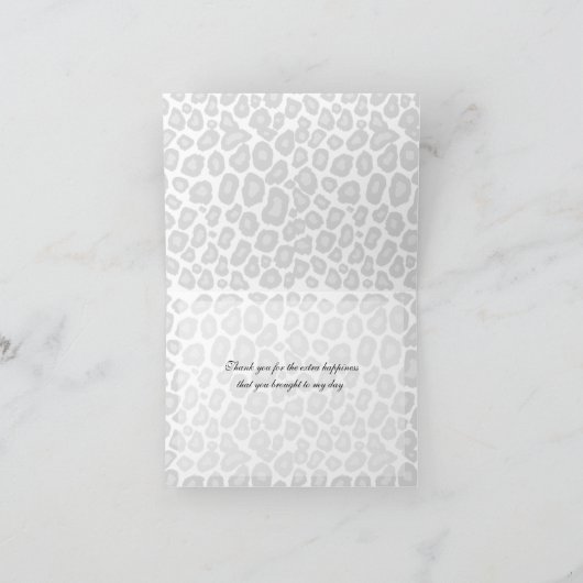 Zones léopard et Merci de ruban (Intérieur)