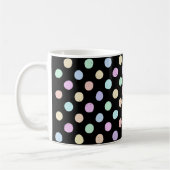 Zones multicolores sur Mug de café noir (Gauche)