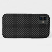Zones subtiles - Gris foncé sur coque iphone noir (Dos (Horizontal))