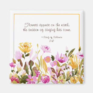 Zong Solomon 2:12 Bloemen verschijnen op aarde Magneet