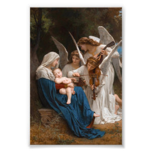 Zong van de Angels door William-Adolphe Bouguereau Foto Afdruk