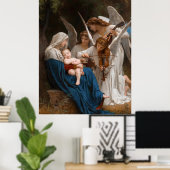 Zong van de Angels door William-Adolphe Bouguereau Poster (Thuiskantoor)