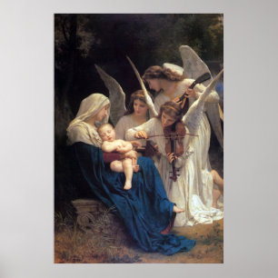 Zong van de Angels door William Adolphe Bouguereau Poster