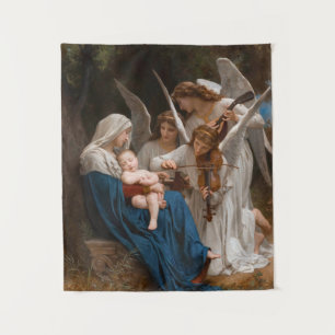 Zong van de Angels door William-Adolphe Bouguereau Wandkleed