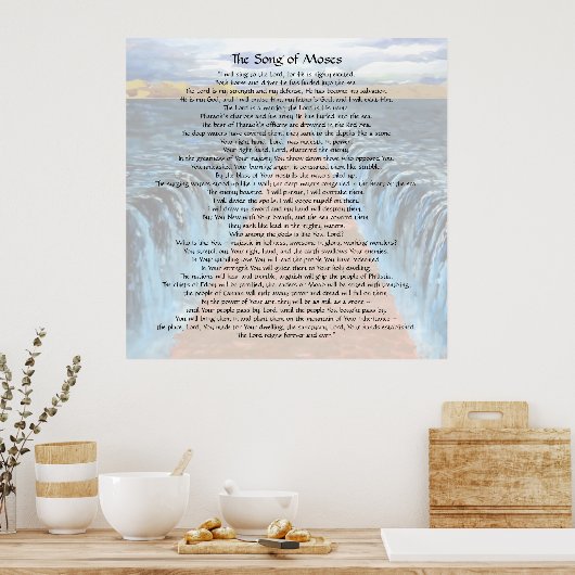 Zong van Mozes Poster (Keuken)