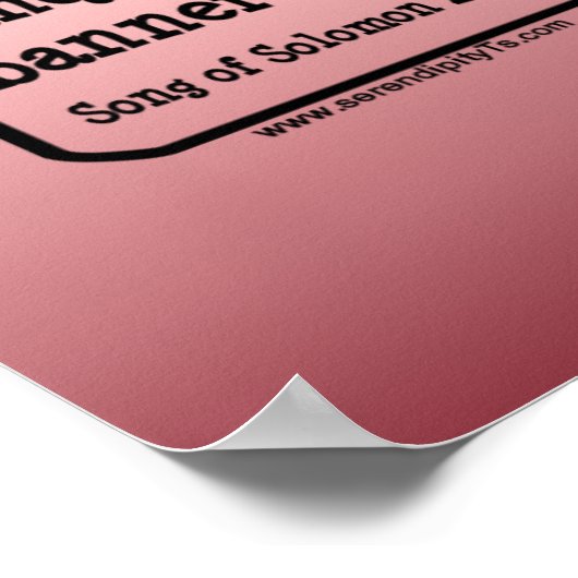 Zong van Solomon 2:4 Poster (Hoek)