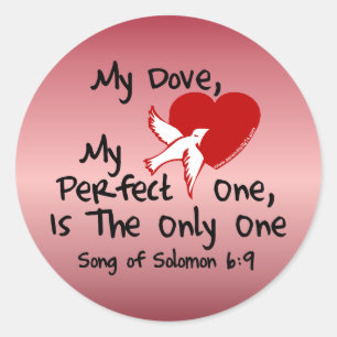 Zong van Solomon 6:9 Ronde Sticker