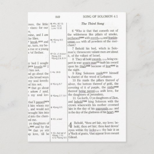 Zong van Solomon Briefkaart (Voorkant)