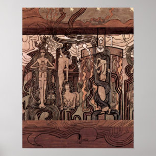 Zong van Tijd door Jean Theodoor Toorop Poster