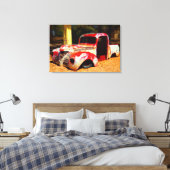 ZONGEBAKKEN PICKUP 24x36 Canvas Afdruk (Insitu (Slaapkamer))