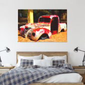 ZONGEBAKKEN PICKUP 32x48 Canvas Afdruk (Insitu (Slaapkamer))