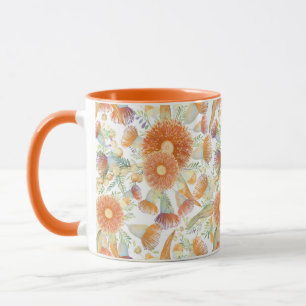 Zongebrande wateren en eucalyptus Blooms Mok