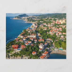 Zonguldak, Luchtfoto, Zwarte Zeekust Van Turkije 2 Briefkaart