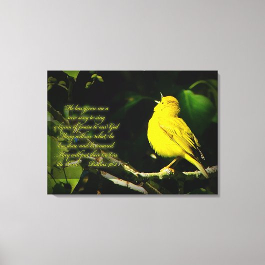 Zongvogel Inspirerend Canvas Afdruk (Voorkant)