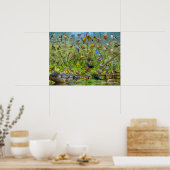 Zongvogels in het westen poster (Keuken)