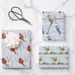 Zongvogels Inpakpapier Vel