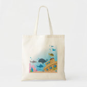 Zonken schepen en vis tote bag (Voorkant)