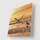 ZONKHOEK VAN DE VERKOPERS VIERKANTE KLOK (Hoek)