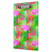 Zonlicht abstract geverfd geel, roze klembord (Links)