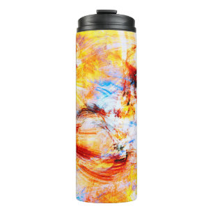 Zonlicht. Abstracte, prachtige multicolor heldere  Thermosbeker
