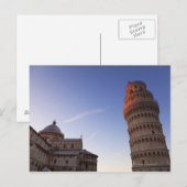 Zonlicht bovenaan de Leaning Tower van Pisa Briefkaart (Voorkant / Achterkant)
