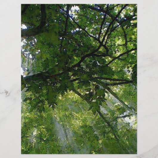 Zonlicht door bomen flyer (Voorkant)