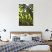 Zonlicht door het bosdak canvas afdruk (Insitu (Slaapkamer))