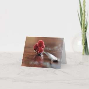 Zonlicht en frambozen Blank Note Kaart