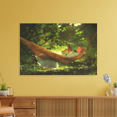Zonlicht en schaduw (1872) van Winslow Homer Canvas Afdruk (Insitu (Woonkamer))