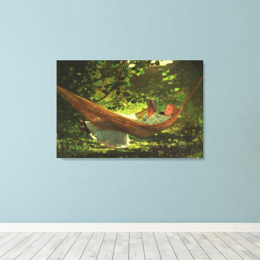 Zonlicht en schaduw (1872) van Winslow Homer Canvas Afdruk (Insitu (Houten vloer))