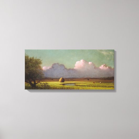 Zonlicht en schaduw: De Newbury Marshes Canvas Afdruk (Voorkant)